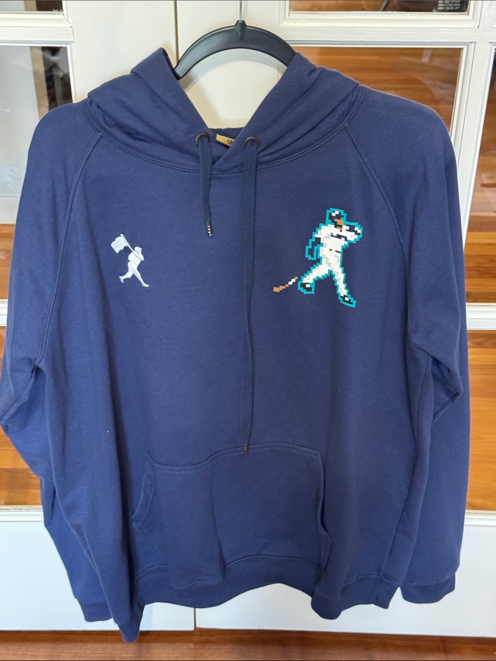Men's Baseballism Navy Pixel Baseball Hoodie Ken Griffey Jr